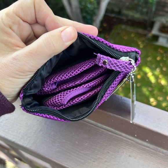 Home-Slippers-Purple Mesh travel slippers by “ Side Kicks”, -Size-5-6.5, NWT - Picture 5 of 10